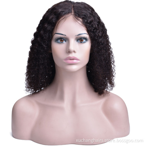 USEXY Wholesale Wigs brazilian Remy Human Hair Short Curly Lace Front Wig